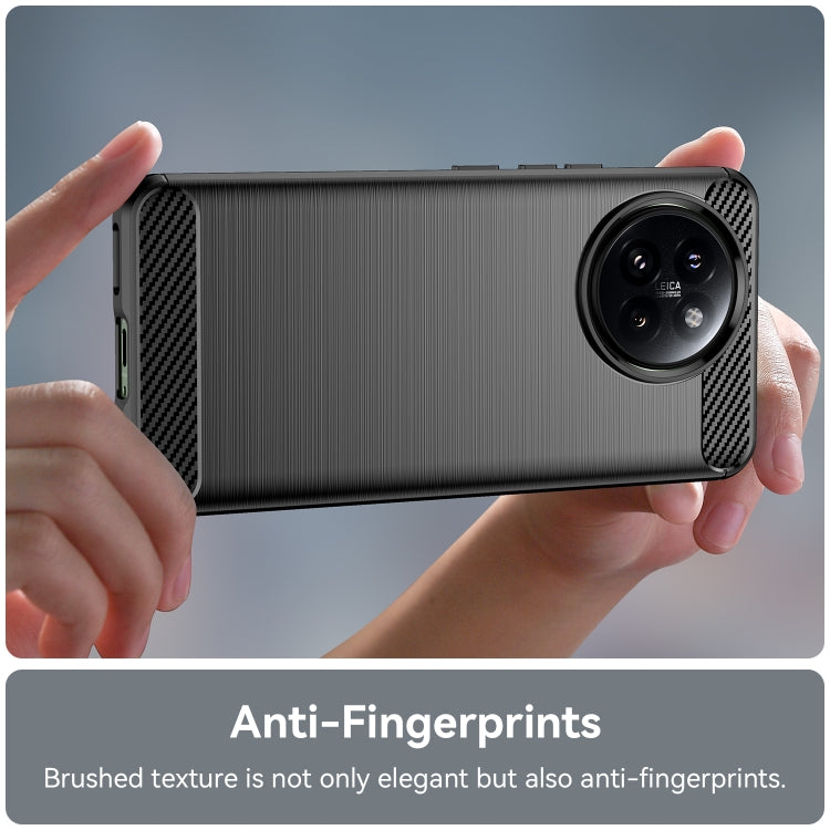 Carbon Fiber Brushed Texture TPU Phone Case, For Xiaomi 14 Civi, For Xiaomi Civi 4 Pro