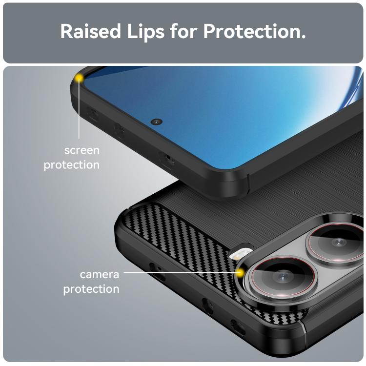 Carbon Fiber Brushed Texture TPU Phone Case, For Xiaomi Poco X7 Pro, For Xiaomi 15 Pro, For Xiaomi 15, For Xiaomi 14T Pro, For Xiaomi 14 Civi, For Xiaomi Civi 4 Pro