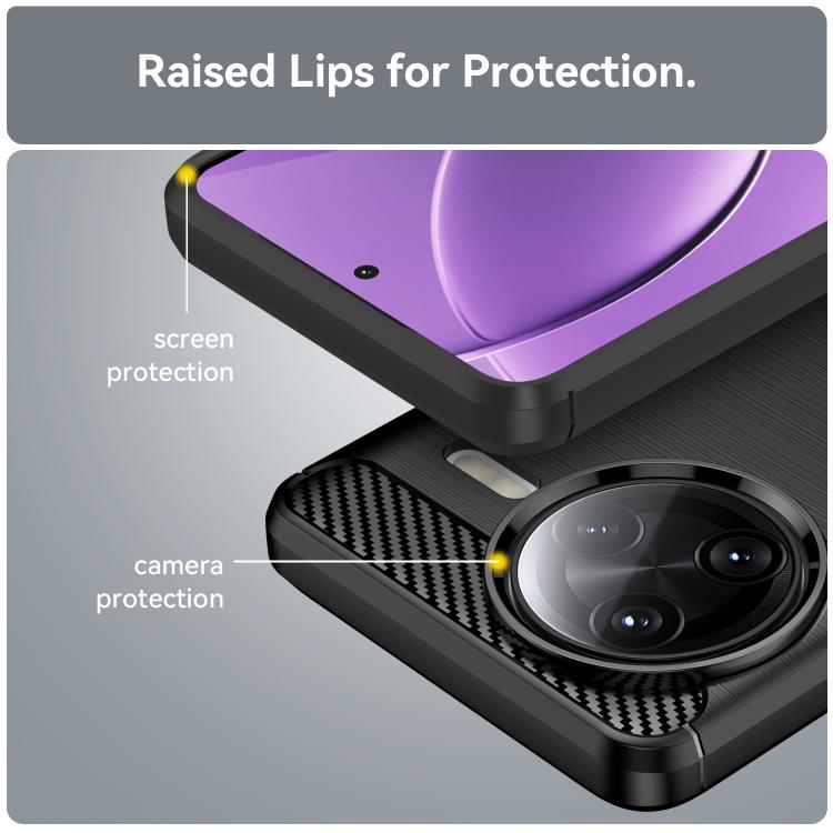 Carbon Fiber Brushed Texture TPU Phone Case