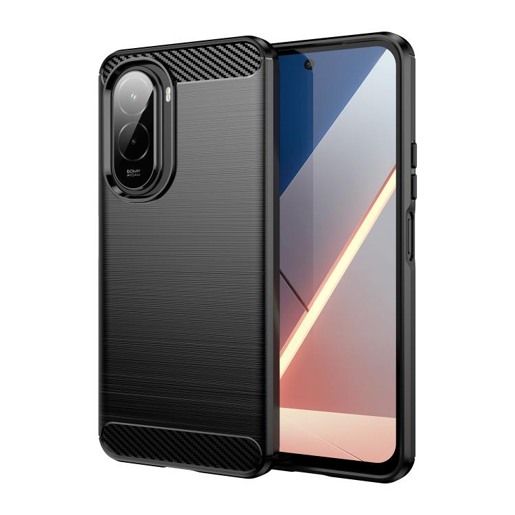 Carbon Fiber Brushed Texture TPU Phone Case, For Xiaomi 17 Pro Max, For Xiaomi 17 Pro, For Xiaomi 17, For Xiaomi Poco M7 4G 169mm, For Xiaomi Poco M7 Plus 5G, For Xiaomi 15T Pro 5G, For Xiaomi 15T 5G, For Xiaomi Poco F7 Ultra