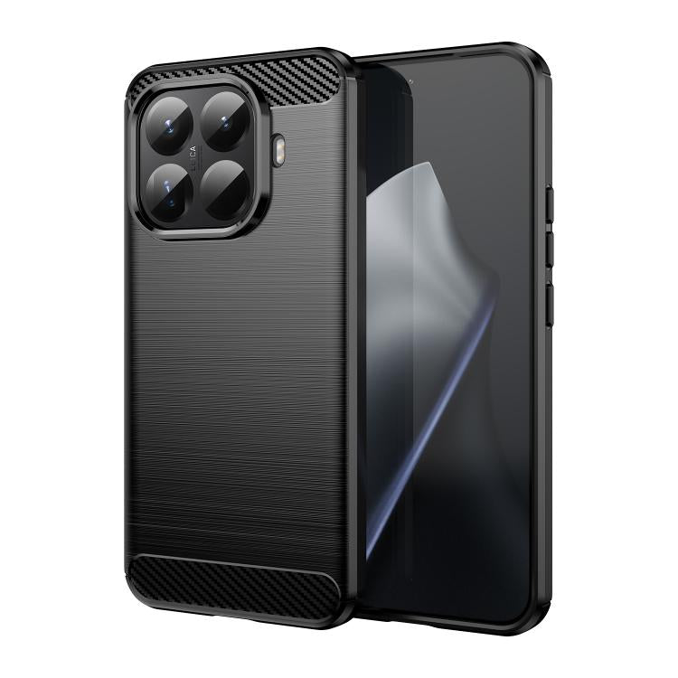 Carbon Fiber Brushed Texture TPU Phone Case, For Xiaomi 17 Pro Max, For Xiaomi 17 Pro, For Xiaomi 17, For Xiaomi Poco M7 4G 169mm, For Xiaomi Poco M7 Plus 5G, For Xiaomi 15T Pro 5G, For Xiaomi 15T 5G, For Xiaomi Poco F7 Ultra