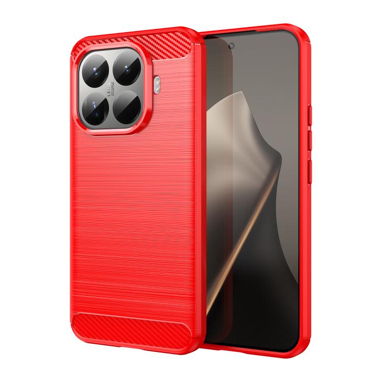 Carbon Fiber Brushed Texture TPU Phone Case, For Xiaomi 17 Pro Max, For Xiaomi 17 Pro, For Xiaomi 17, For Xiaomi Poco M7 4G 169mm, For Xiaomi Poco M7 Plus 5G, For Xiaomi 15T Pro 5G, For Xiaomi 15T 5G, For Xiaomi Poco F7 Ultra