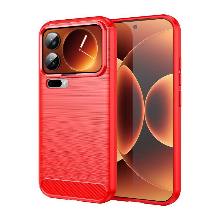 Carbon Fiber Brushed Texture TPU Phone Case, For Xiaomi 17 Pro Max, For Xiaomi 17 Pro, For Xiaomi 17, For Xiaomi Poco M7 4G 169mm, For Xiaomi Poco M7 Plus 5G, For Xiaomi 15T Pro 5G, For Xiaomi 15T 5G, For Xiaomi Poco F7 Ultra