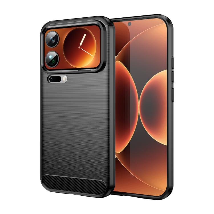 Carbon Fiber Brushed Texture TPU Phone Case, For Xiaomi 17 Pro Max, For Xiaomi 17 Pro, For Xiaomi 17, For Xiaomi Poco M7 4G 169mm, For Xiaomi Poco M7 Plus 5G, For Xiaomi 15T Pro 5G, For Xiaomi 15T 5G, For Xiaomi Poco F7 Ultra