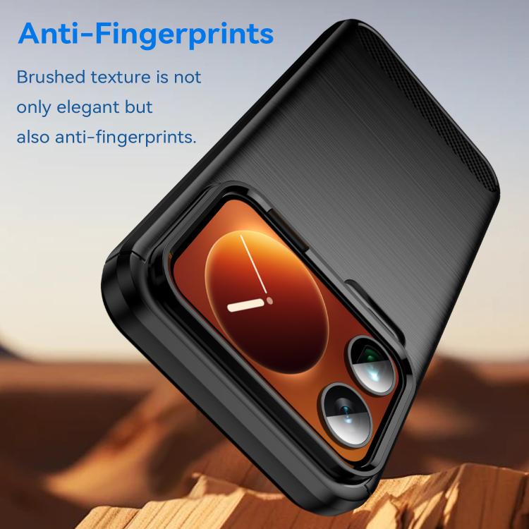 Carbon Fiber Brushed Texture TPU Phone Case, For Xiaomi 17 Pro Max, For Xiaomi 17 Pro, For Xiaomi 17, For Xiaomi Poco M7 4G 169mm, For Xiaomi Poco M7 Plus 5G, For Xiaomi 15T Pro 5G, For Xiaomi 15T 5G, For Xiaomi Poco F7 Ultra