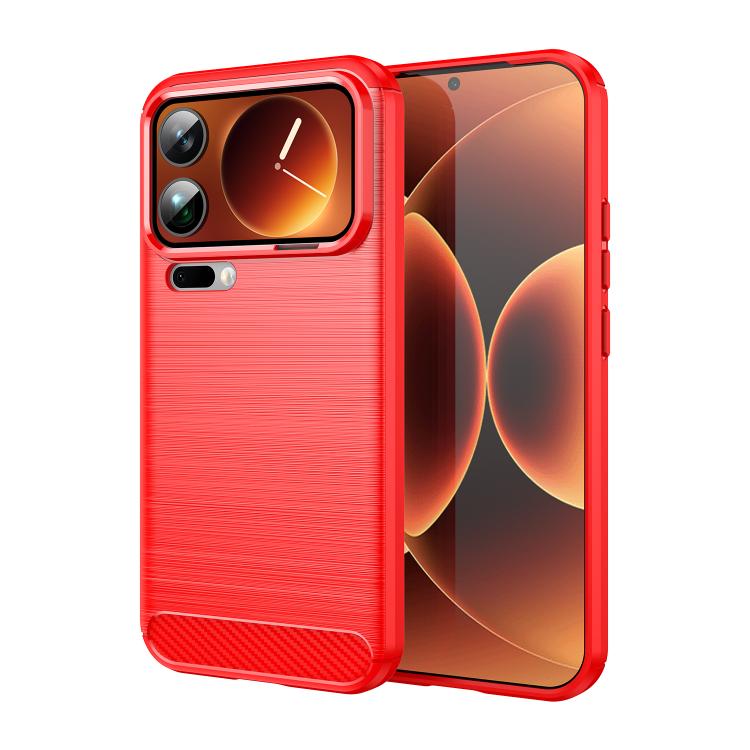Carbon Fiber Brushed Texture TPU Phone Case, For Xiaomi 17 Pro Max, For Xiaomi 17 Pro, For Xiaomi 17, For Xiaomi Poco M7 4G 169mm, For Xiaomi Poco M7 Plus 5G, For Xiaomi 15T Pro 5G, For Xiaomi 15T 5G, For Xiaomi Poco F7 Ultra