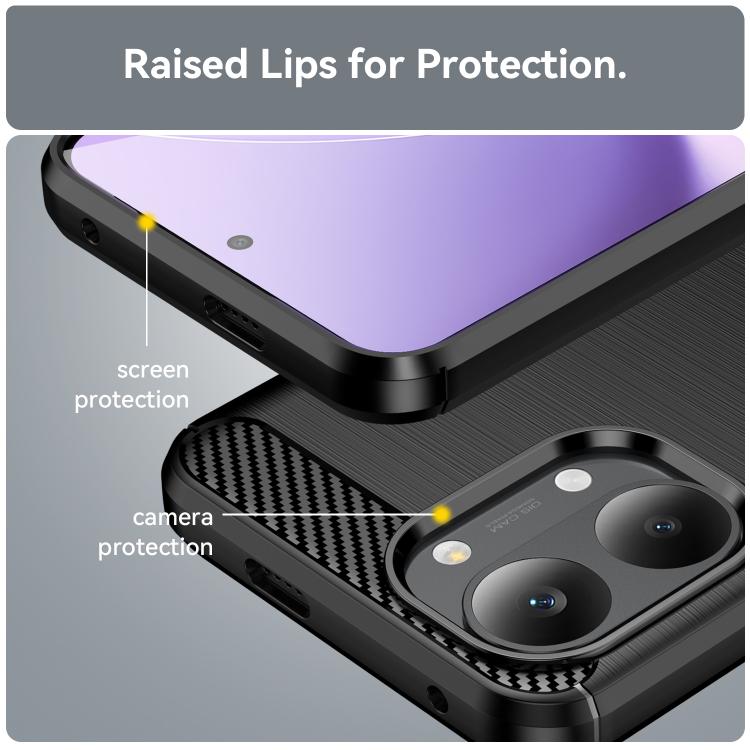 Carbon Fiber Brushed Texture TPU Phone Case, For Xiaomi Poco X8 Pro Max 5G, For Xiaomi Poco X8 Pro 5G, For Xiaomi 17 Ultra, For Xiaomi 17 Pro Max, For Xiaomi 17 Pro, For Xiaomi 17, For Xiaomi Poco M7 4G 169mm, For Xiaomi Poco M7 Plus 5G