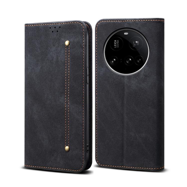 Denim Texture Casual Style Horizontal Flip Leather Case