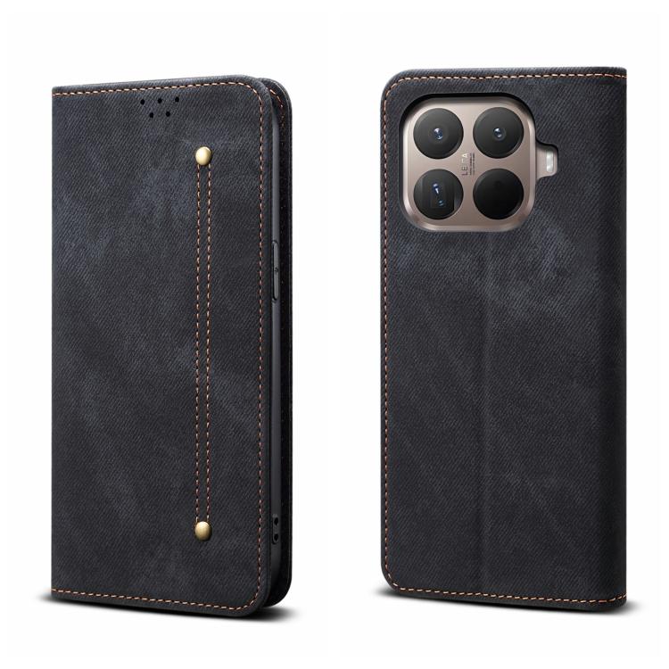 Denim Texture Casual Style Horizontal Flip Leather Case