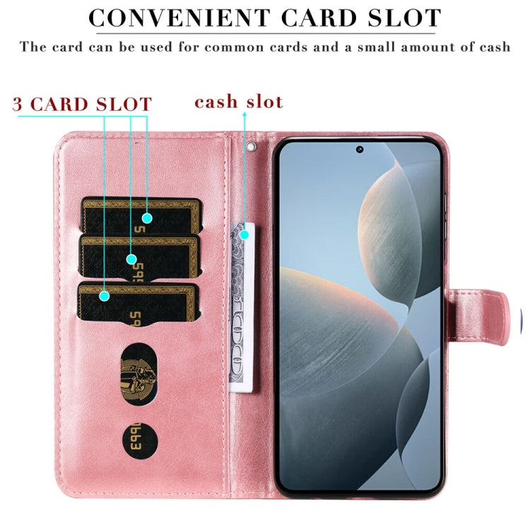 Fashion Calf Texture Zipper Leather Phone Case, For Xiaomi 14T, For Xiaomi Poco F6