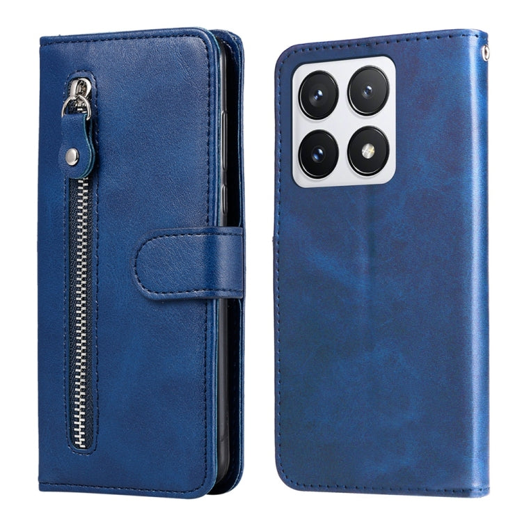 Fashion Calf Texture Zipper Leather Phone Case, For Xiaomi 15, For Xiaomi 14T Pro, For Xiaomi 14T, For Xiaomi Poco F6