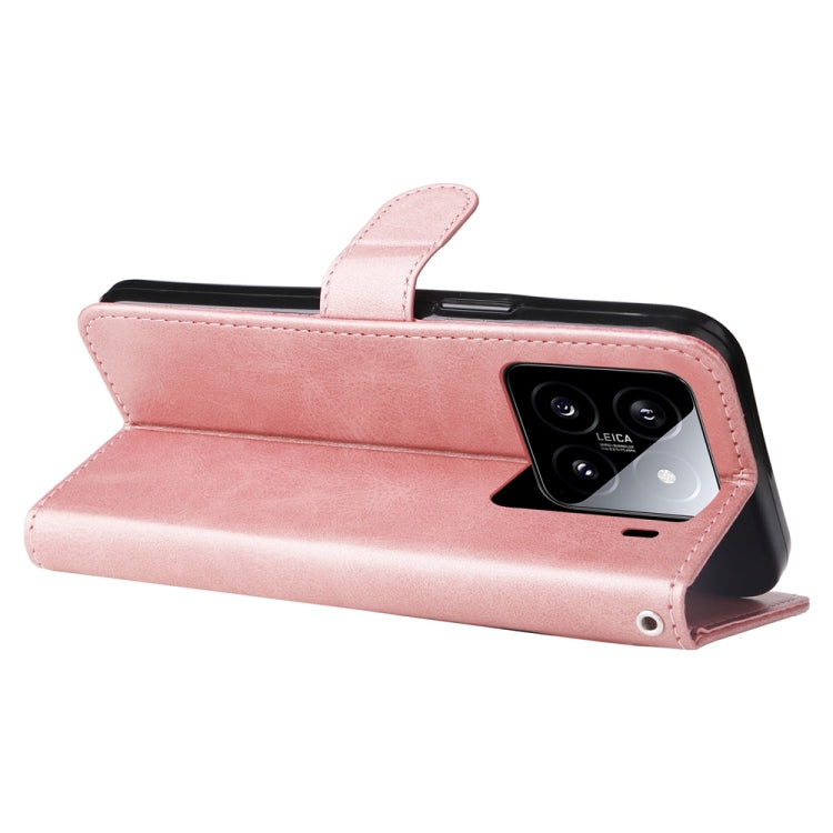 Fashion Calf Texture Zipper Leather Phone Case, For Xiaomi 15, For Xiaomi 14T Pro, For Xiaomi 14T, For Xiaomi Poco F6