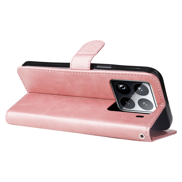 Fashion Calf Texture Zipper Leather Phone Case, For Xiaomi 15 Pro, For Xiaomi 15, For Xiaomi 14T Pro, For Xiaomi 14T