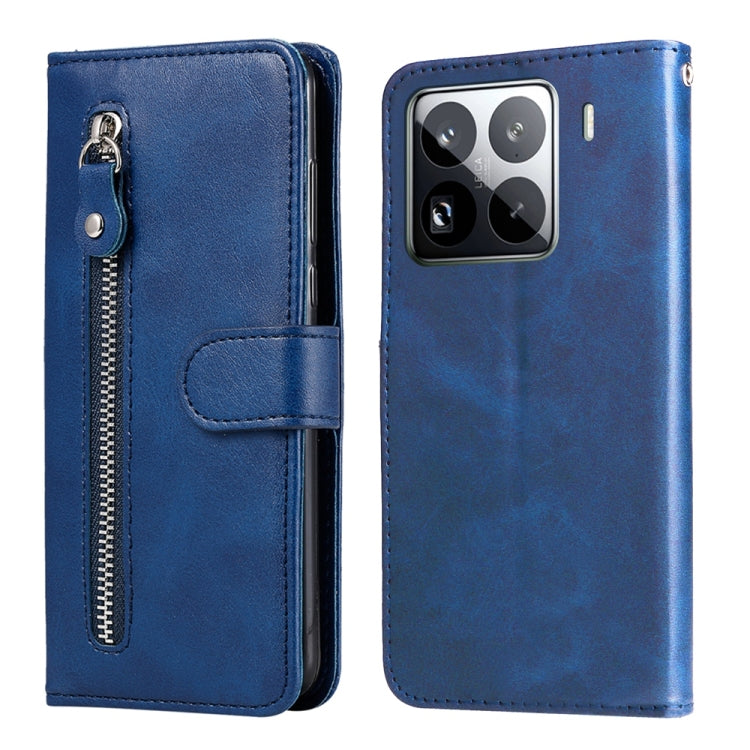 Fashion Calf Texture Zipper Leather Phone Case