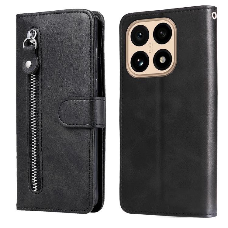 Fashion Calf Texture Zipper Leather Phone Case