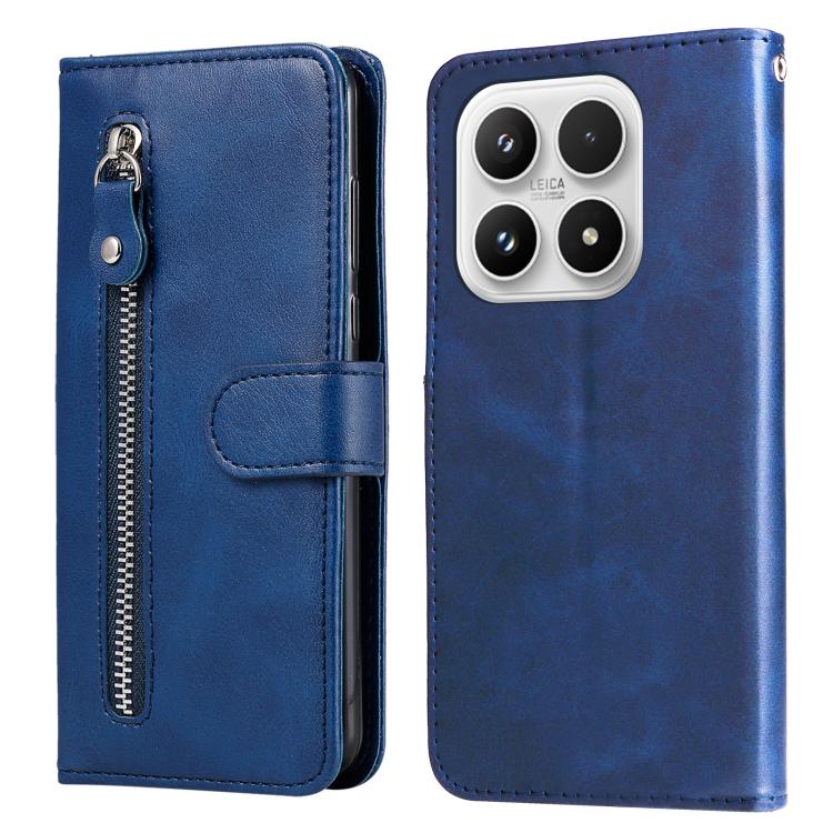Fashion Calf Texture Zipper Leather Phone Case