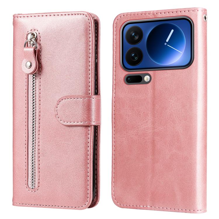 Fashion Calf Texture Zipper Leather Phone Case