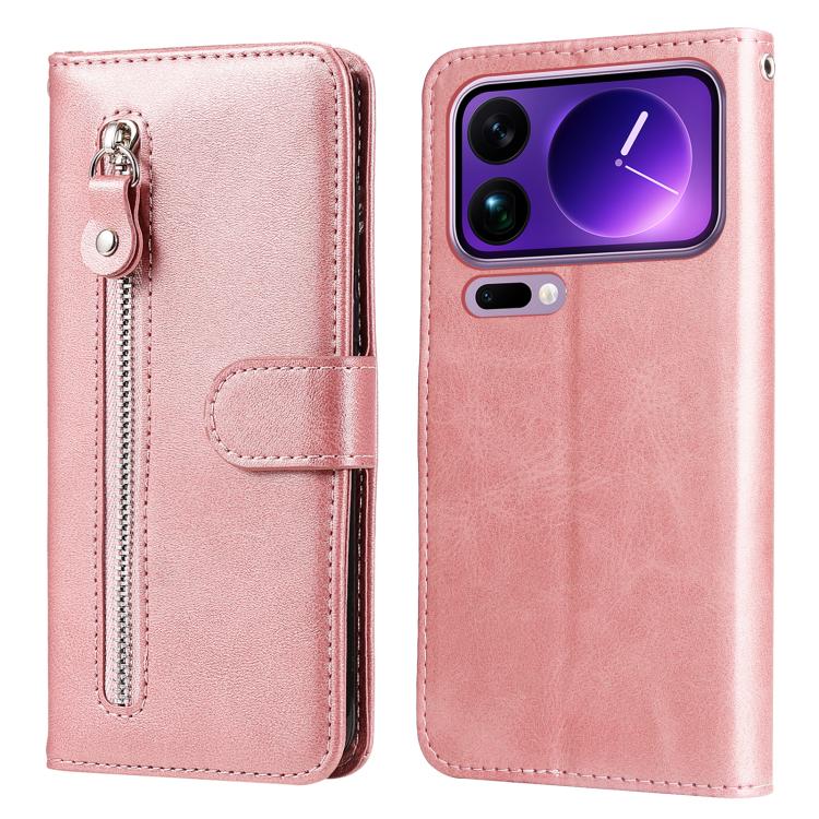 Fashion Calf Texture Zipper Leather Phone Case