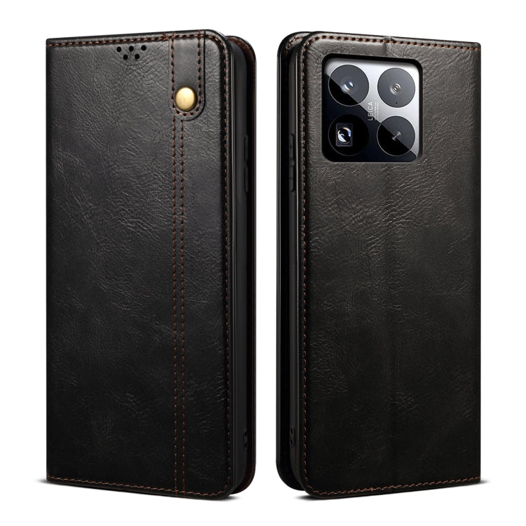Oil Wax Crazy Horse Texture Leather Phone Case