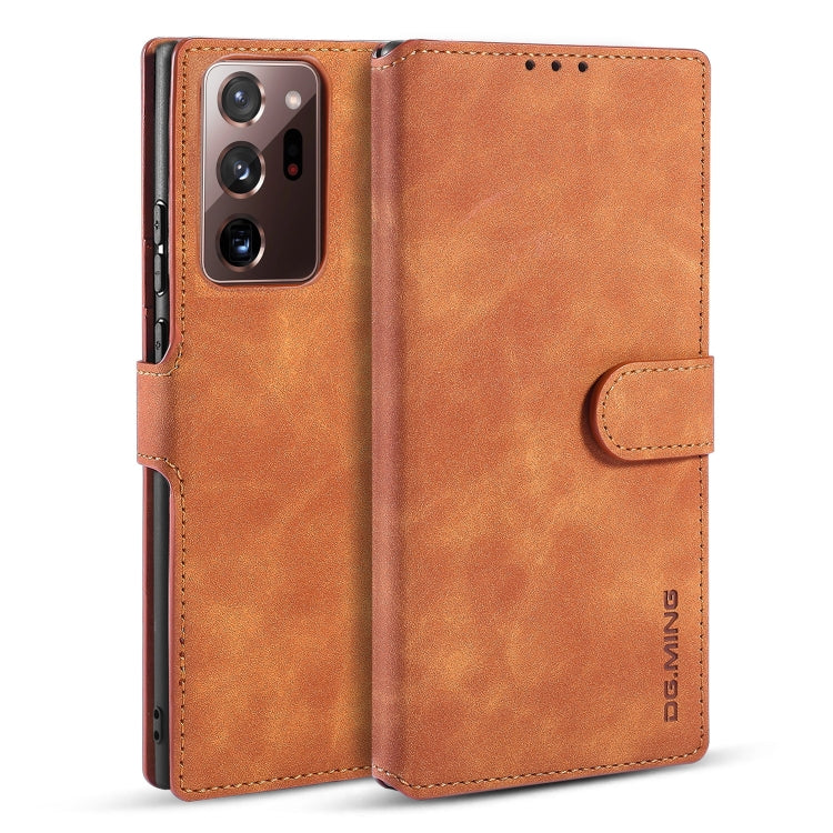 DG.MING Retro Oil Side Horizontal Flip Case with Holder & Card Slots & Wallet, For Samsung Galaxy Note20 Ultra, For Samsung Galaxy Note20, For OnePlus Nord, For OPPO Realme C11