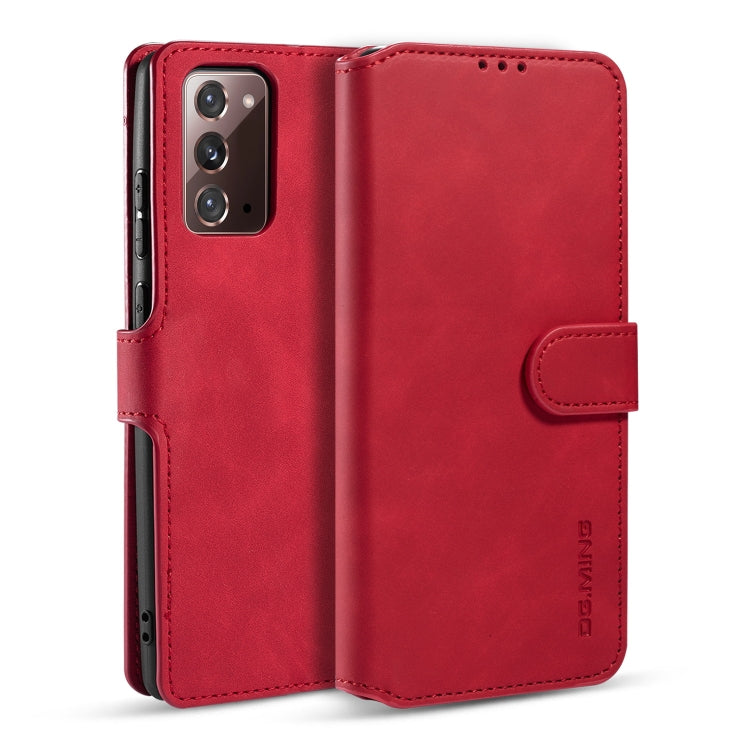 DG.MING Retro Oil Side Horizontal Flip Case with Holder & Card Slots & Wallet, For Samsung Galaxy Note20 Ultra, For Samsung Galaxy Note20, For OnePlus Nord, For OPPO Realme C11