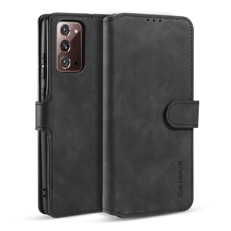 DG.MING Retro Oil Side Horizontal Flip Case with Holder & Card Slots & Wallet, For Samsung Galaxy Note20 Ultra, For Samsung Galaxy Note20, For OnePlus Nord, For OPPO Realme C11