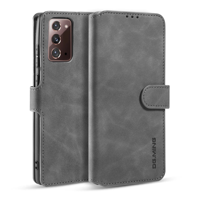 DG.MING Retro Oil Side Horizontal Flip Case with Holder & Card Slots & Wallet, For Samsung Galaxy Note20 Ultra, For Samsung Galaxy Note20, For OnePlus Nord, For OPPO Realme C11