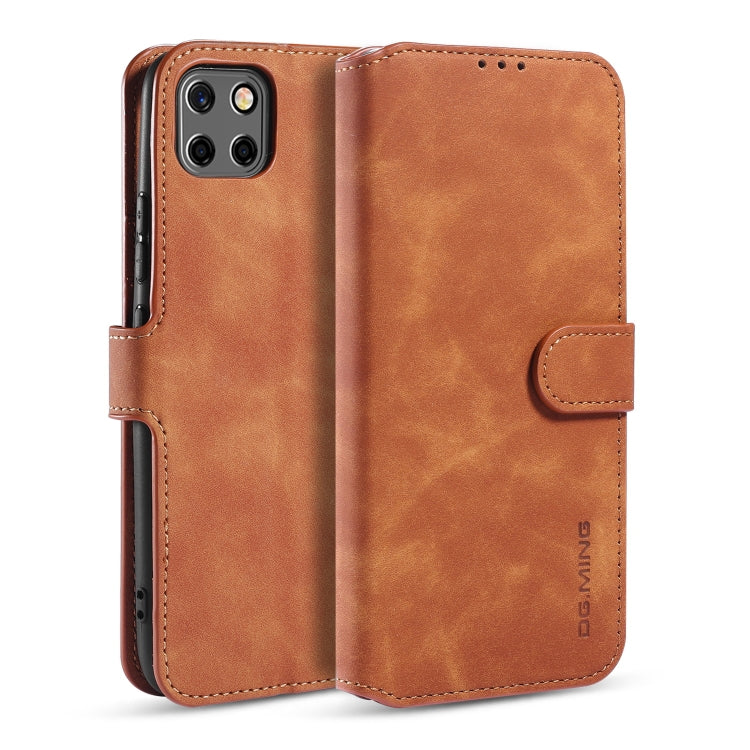 DG.MING Retro Oil Side Horizontal Flip Case with Holder & Card Slots & Wallet, For Samsung Galaxy Note20 Ultra, For Samsung Galaxy Note20, For OnePlus Nord, For OPPO Realme C11