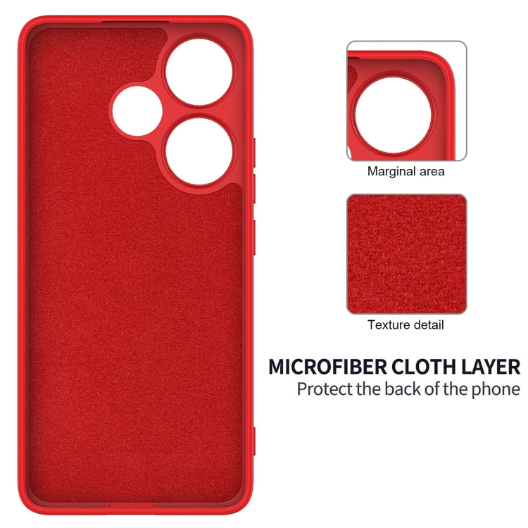 Solid Color Liquid Silicone Dropproof Full Coverage Phone Case, For Xiaomi Poco F6