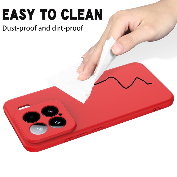 Solid Color Liquid Silicone Dropproof Full Coverage Phone Case, For Xiaomi 15, For Xiaomi 14T Pro, For Xiaomi 14T, For Xiaomi Poco M6 4G, For Xiaomi Poco M6 Plus, For Xiaomi 14 Civi / Civi 4 Pro