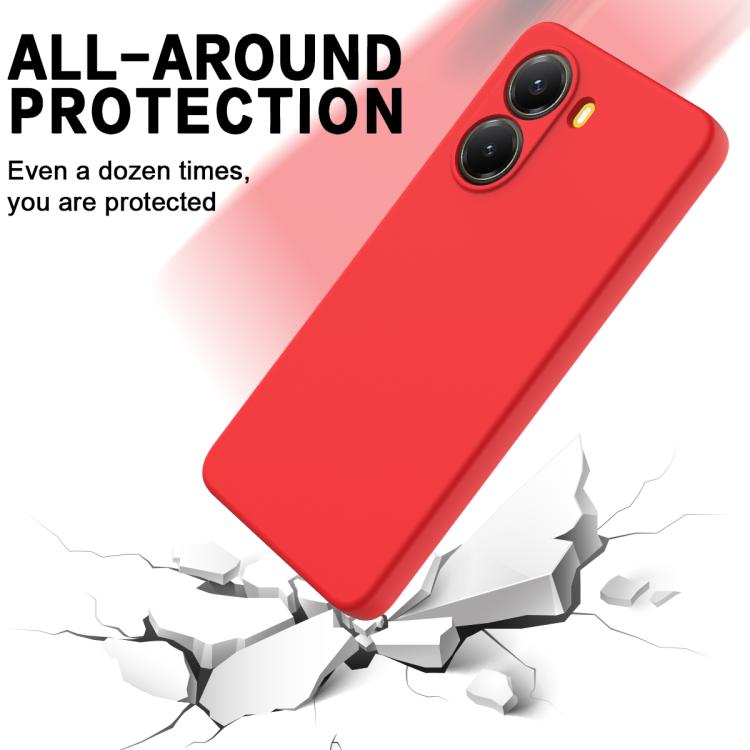 Solid Color Liquid Silicone Dropproof Full Coverage Phone Case