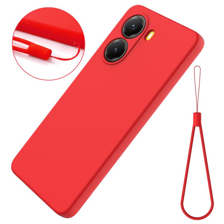 Solid Color Liquid Silicone Dropproof Full Coverage Phone Case