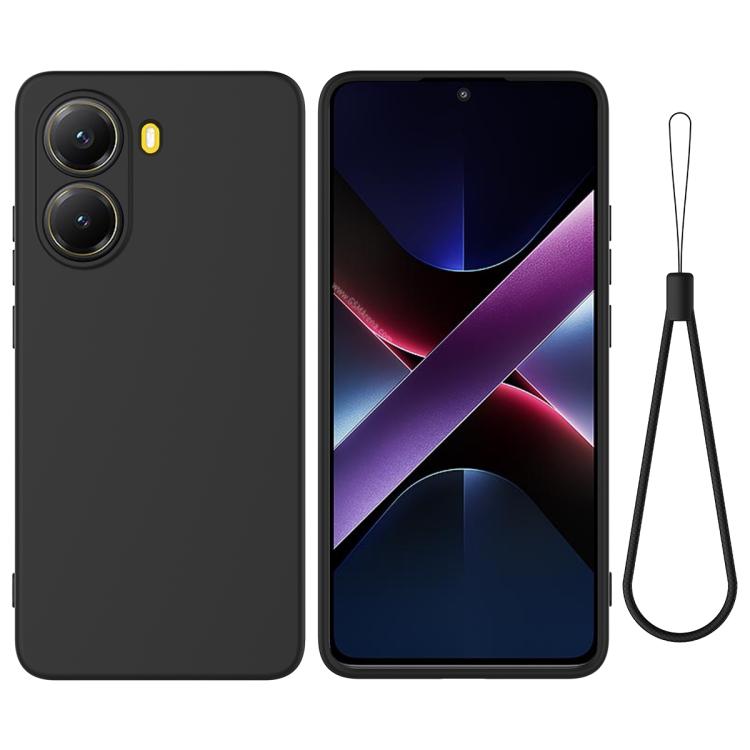 Solid Color Liquid Silicone Dropproof Full Coverage Phone Case