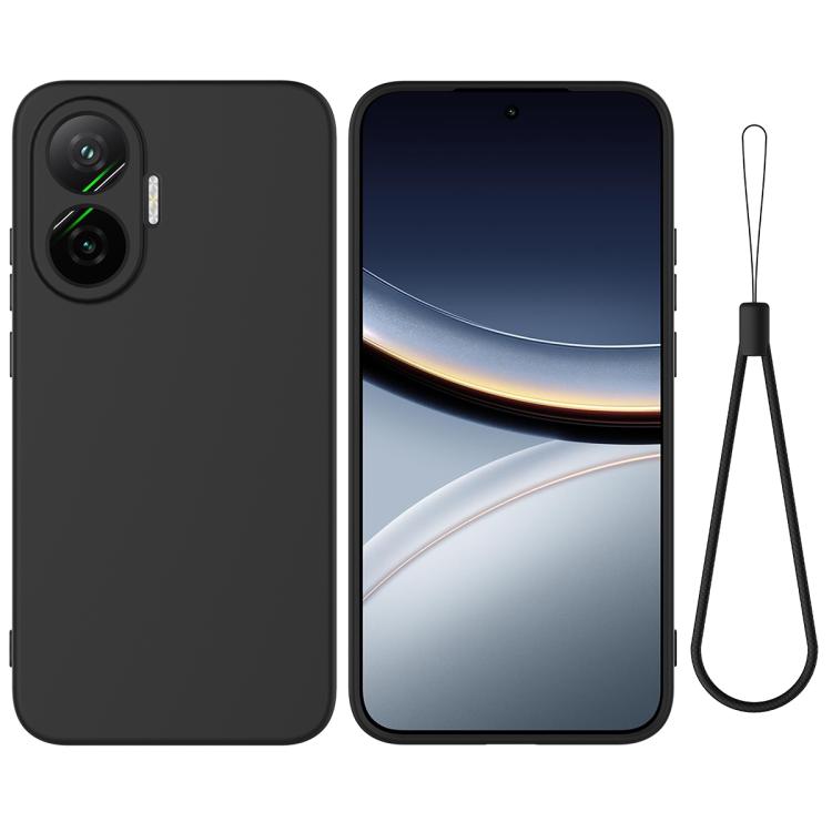 Solid Color Liquid Silicone Dropproof Full Coverage Phone Case