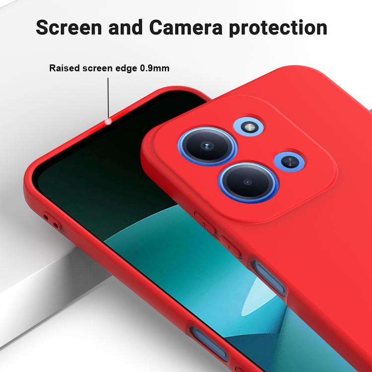 Solid Color Liquid Silicone Dropproof Full Coverage Phone Case