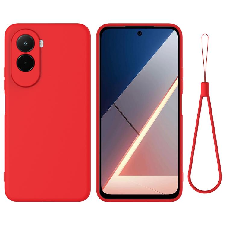 Solid Color Liquid Silicone Dropproof Full Coverage Phone Case