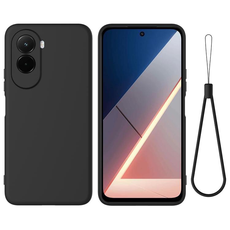 Solid Color Liquid Silicone Dropproof Full Coverage Phone Case