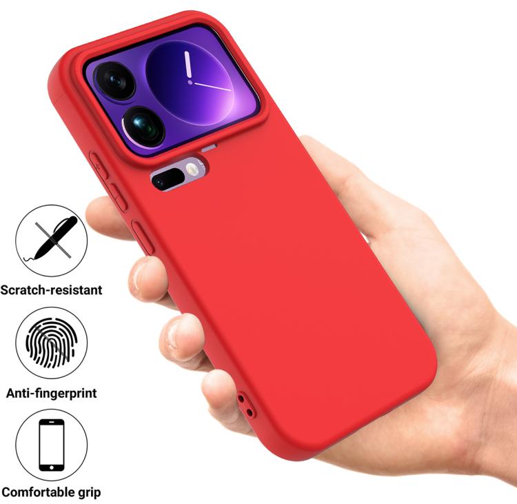 Solid Color Liquid Silicone Dropproof Full Coverage Phone Case
