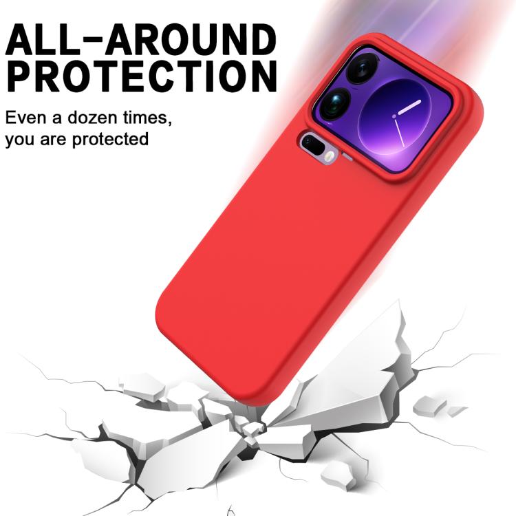 Solid Color Liquid Silicone Dropproof Full Coverage Phone Case