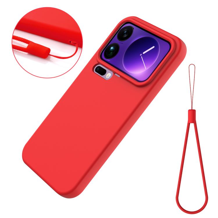 Solid Color Liquid Silicone Dropproof Full Coverage Phone Case
