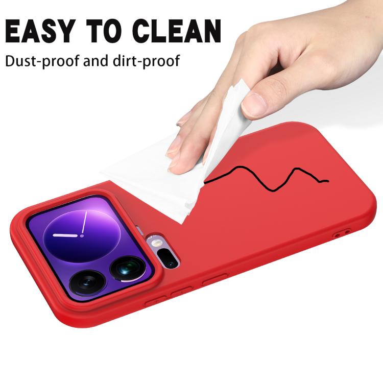 Solid Color Liquid Silicone Dropproof Full Coverage Phone Case