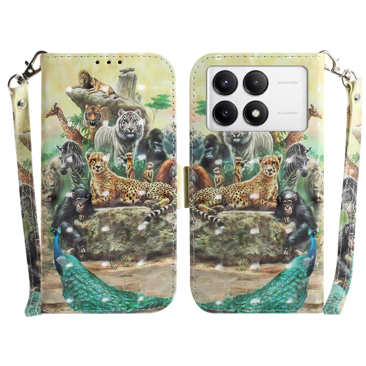 3D Colored Flip Leather Phone Case