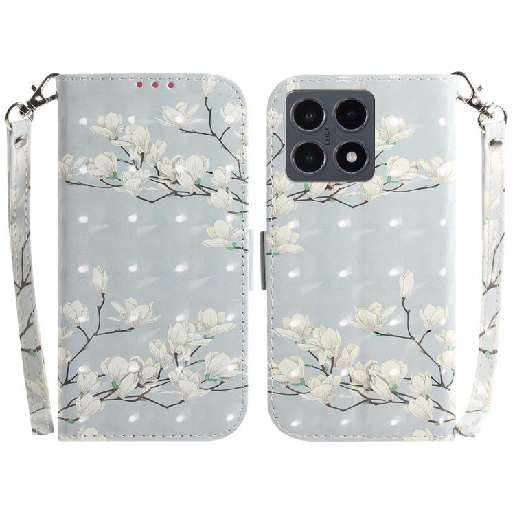 3D Colored Flip Leather Phone Case, For Xiaomi 15T 5G, For Xiaomi 15 Pro