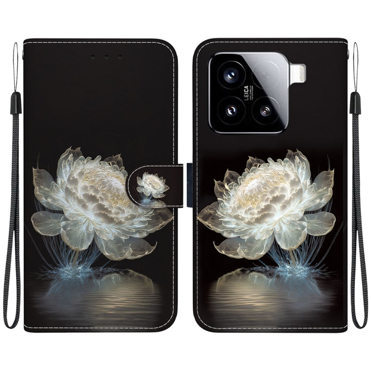 Crystal Texture Colored Drawing Leather Phone Case, For Xiaomi 15, For Xiaomi 14T Pro