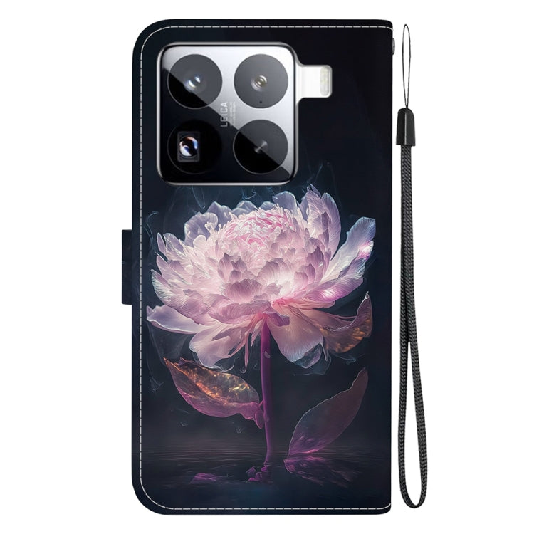 Crystal Texture Colored Drawing Leather Phone Case, For Xiaomi 15 Pro, For Xiaomi 15