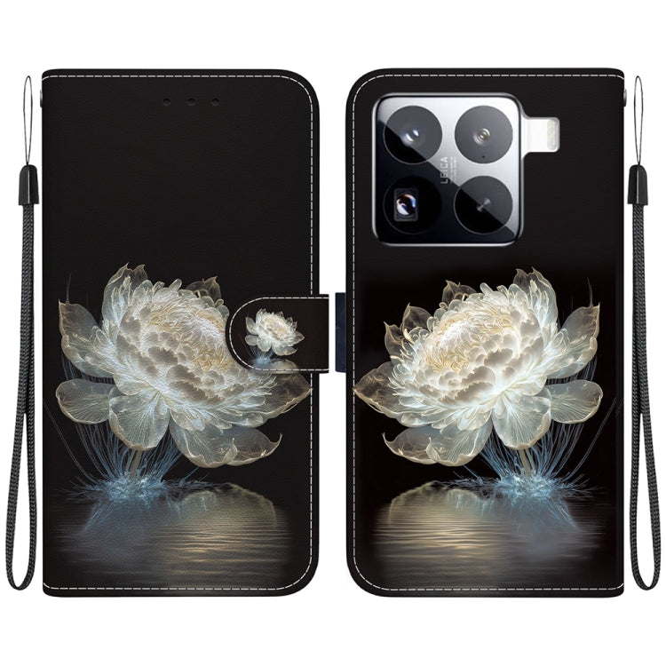 Crystal Texture Colored Drawing Leather Phone Case