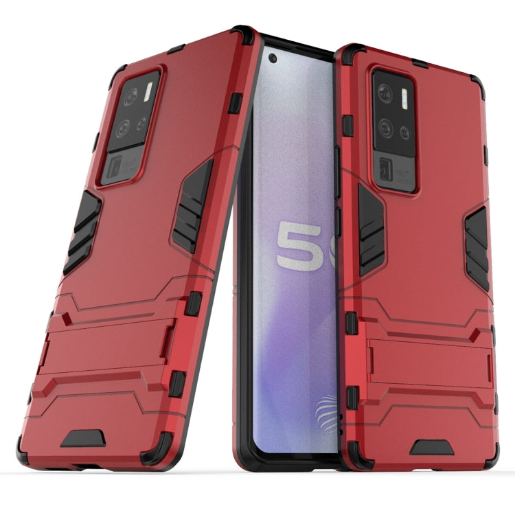 PC + TPU Shockproof Protective Case with Invisible Holder, For iPhone 12 / 12 Pro, For iPhone 12 mini, For OPPO Realme C11, For Vivo iQOO Z1x, For Vivo X50 Pro+, For Samsung Galaxy M01