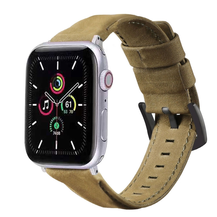 Genuine Leather Replacement Strap Watchband, For Apple Watch 5 &amp; 4 40mm / 3 &amp; 2 &amp; 1 38mm, For Apple Watch 5 &amp; 4 44mm / 3 &amp; 2 &amp; 1 42mm