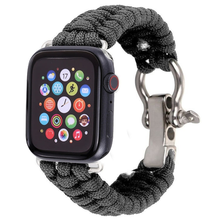 For Apple Watch Series 5 &amp; 4 44mm / 3 &amp; 2 &amp; 1 42mm Umbrella Cord Nylon Braided Strap