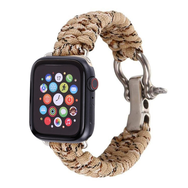 For Apple Watch Series 5 &amp; 4 44mm / 3 &amp; 2 &amp; 1 42mm Umbrella Cord Nylon Braided Strap